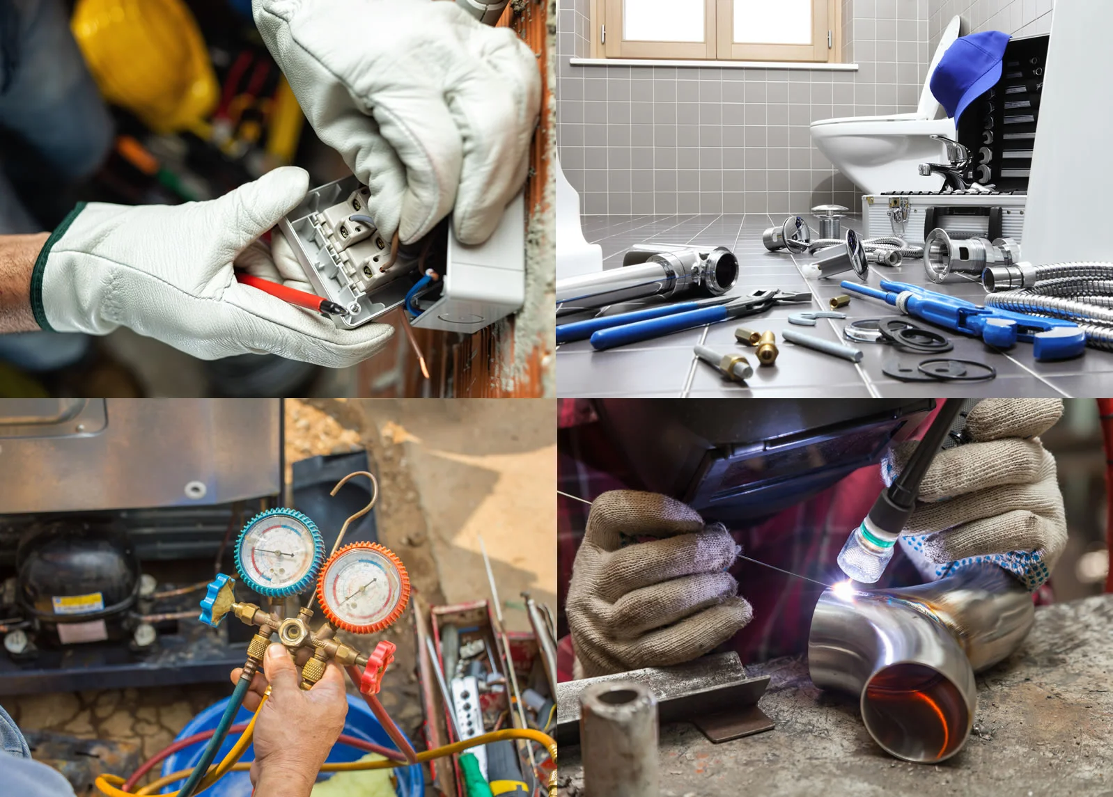 Apprenticeship Trades include electrical, HVAC, Pipe Fitting & Plumbing